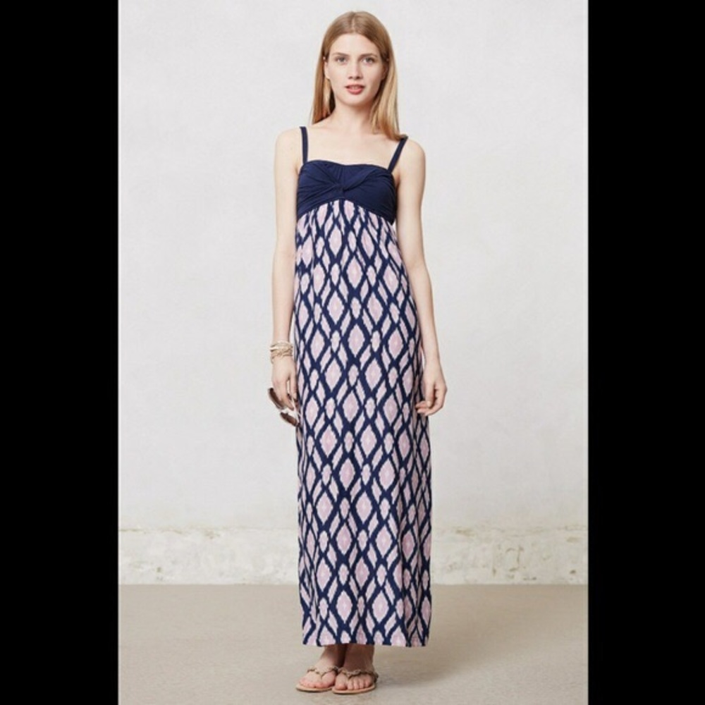 Anthropologie Lilka Ikat Maxi Dress